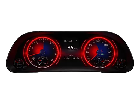 12.3インチの自動車用ディスプレイ