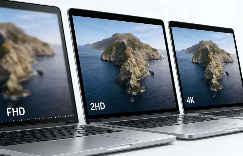 A Clear Guide to FHD, 2K, and 4K Notebook Display Differences